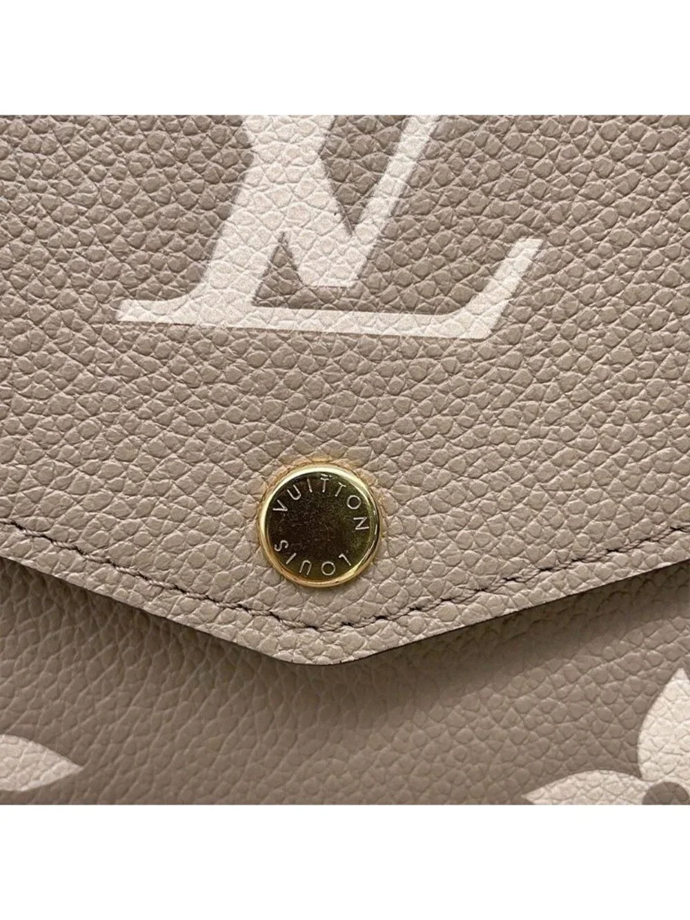 Louis Vuitton Wallet Monogram Empreinte Portefeuille Sarah NM Tourterelle